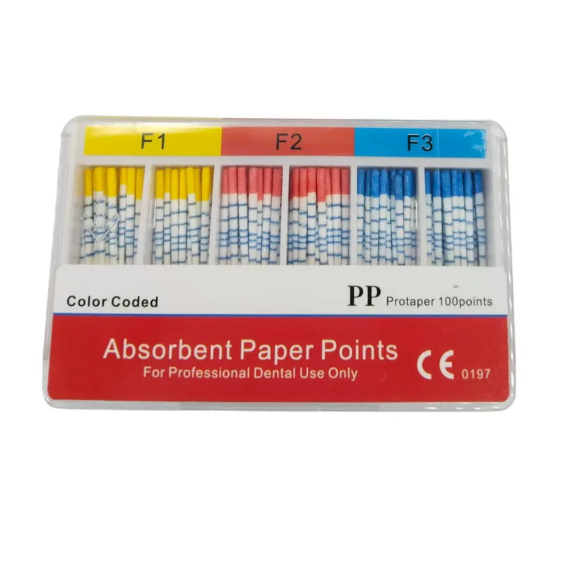 Absorbent Paper Points Tapered F1-F5 With Scale Absorbent Paper Points Tapered F1-F5 With Scale