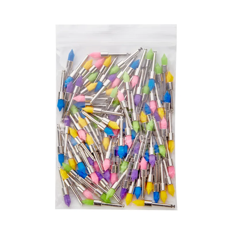 Dental Prophy Brushes Colored Tip Shape